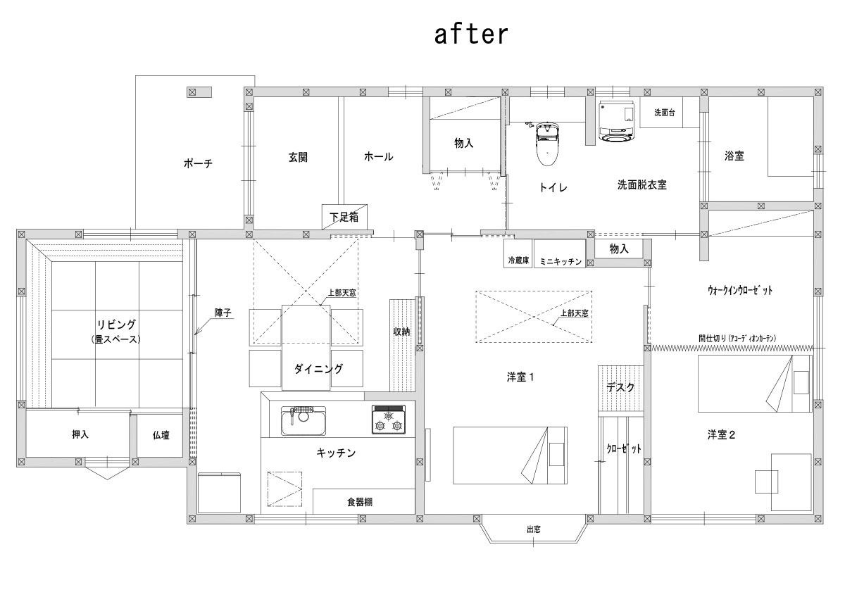 下関市の建設会社　株式会社にしかわの施工実績　K様邸家10